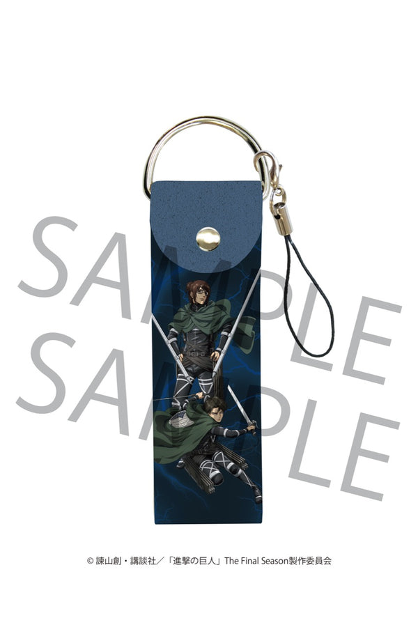 「進撃の巨人」ビッグレザーストラップ03/リヴァイ&ハンジ